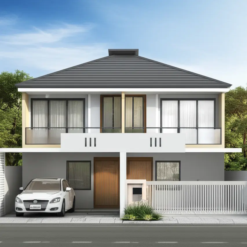 Desain Properti rumah 2 lantai